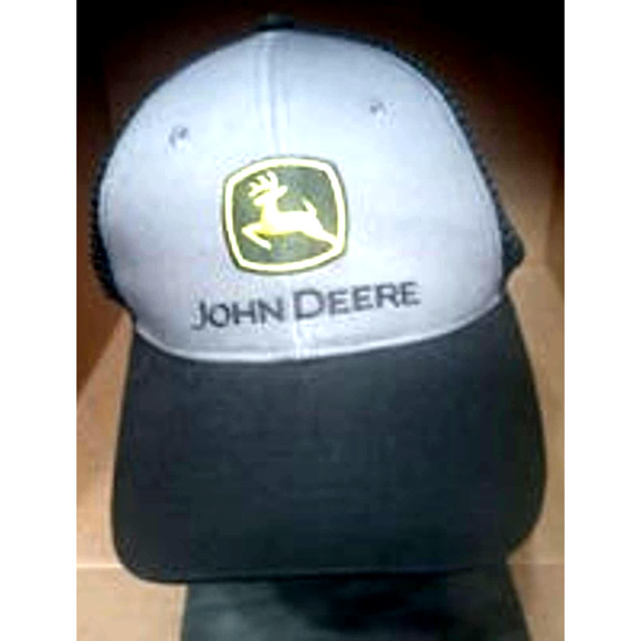John Deere truckers black snapback cap - Picture 1 of 6